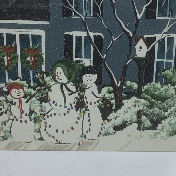 Netties’ Minds’ Eye Series Snowman Flat House Shelf Sitter by J. Tidd #112 - Picture 2 of 8